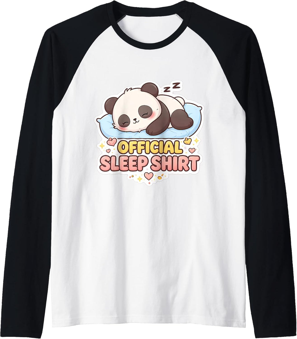 Official Sleep Shirt Cute Panda Sleeping Merch