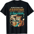 Coffee Addict Sarcastic Cat Lover Merch