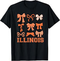 Illinois Orange Coquette Bow Varsity Toddler Unisex T-shirt, Sweatshirt, Hoodie (1)