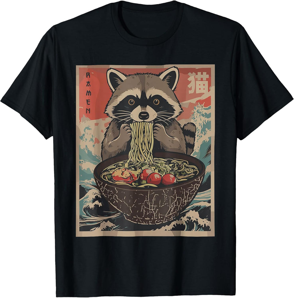 Anime Gifts For Men Japanese Raccoon Ramen Noodles