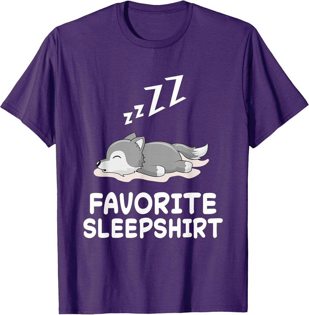 Lazy Sleeping Wolf Wolves Pajama Pajamas Designs