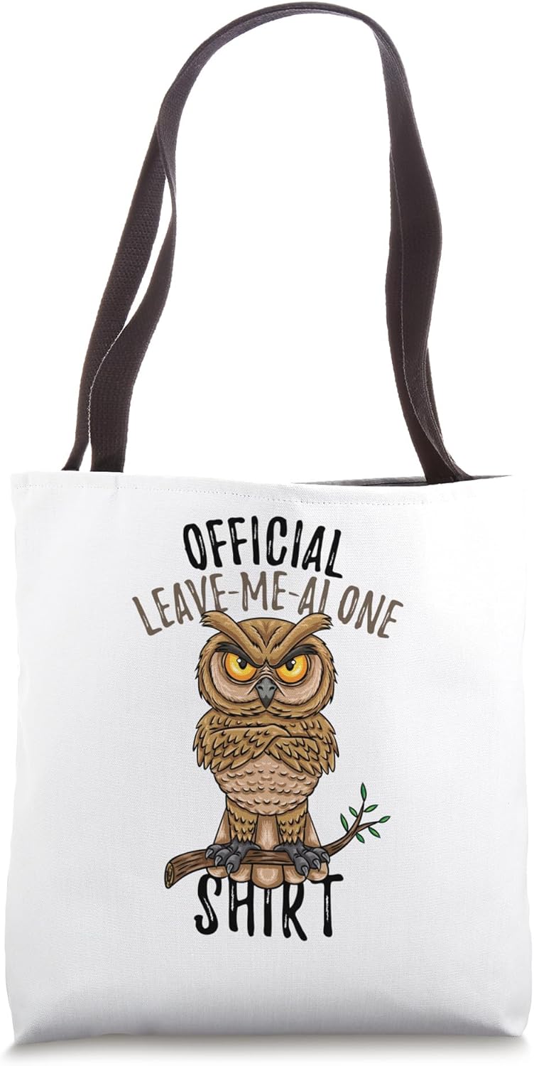 Official Leave Me Alone Shirt Owl Introvert