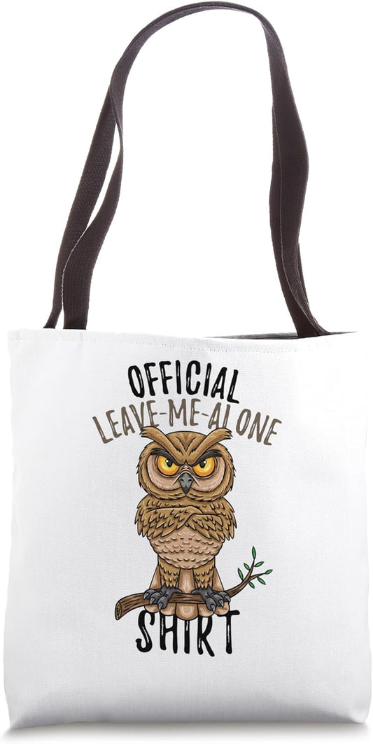 Official Leave Me Alone Shirt Owl Introvert