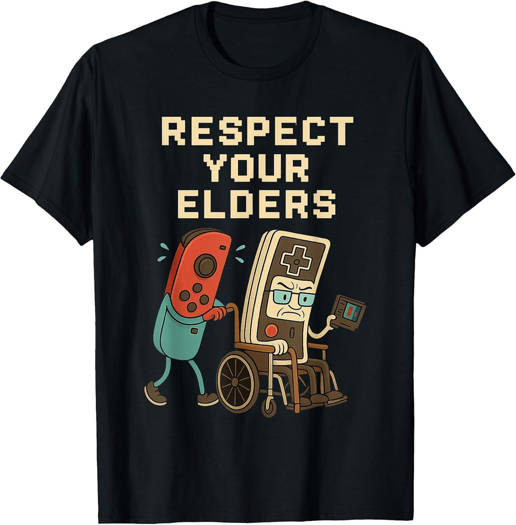 Respect Your Elders Retro Gamer 80s Humor
