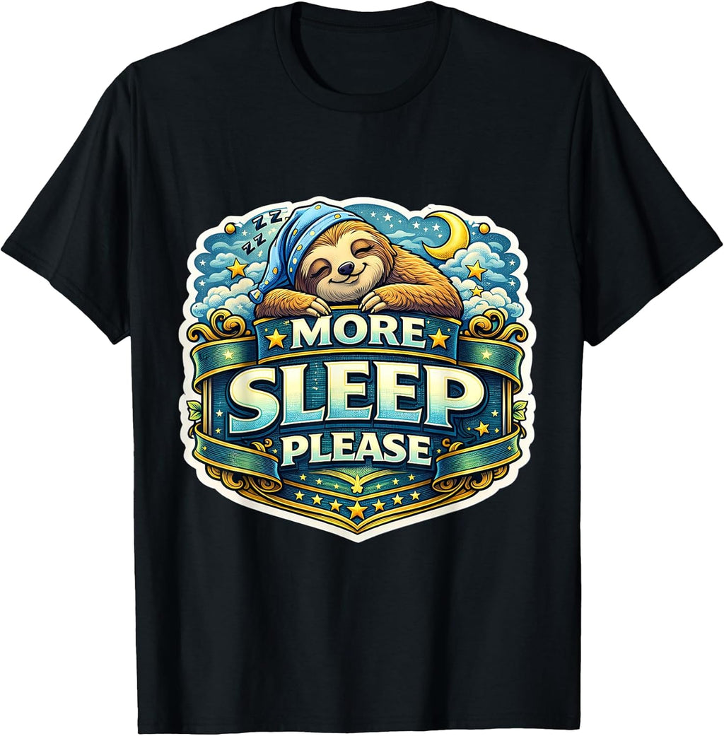 More Sleep Please Funny Sloth Sleeping PJ Merch