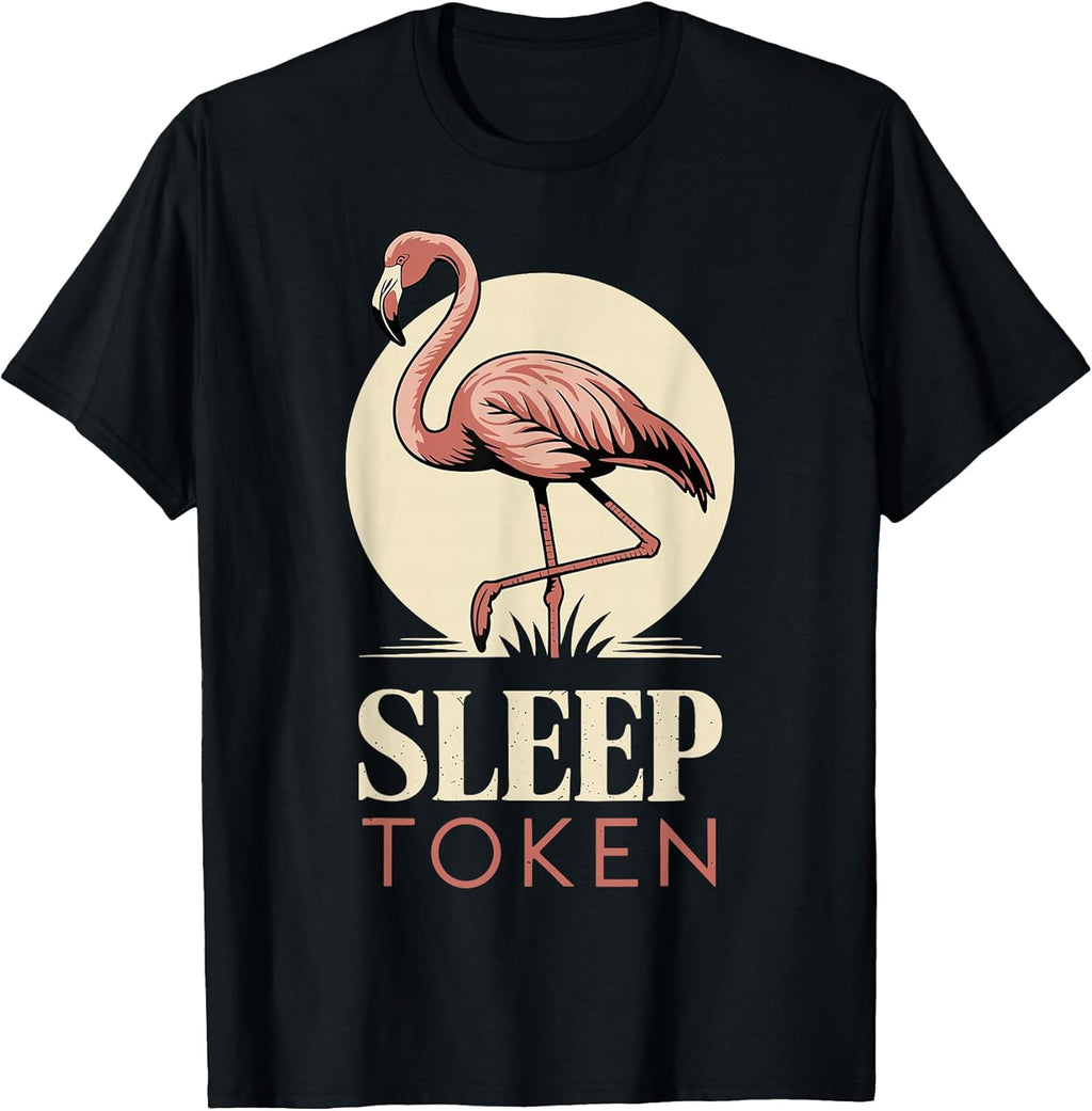 Funny Sleep Token Flamingo tees