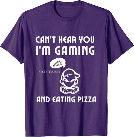 Pizza Gamer Shirts Video Games Boys Girls KidsGift