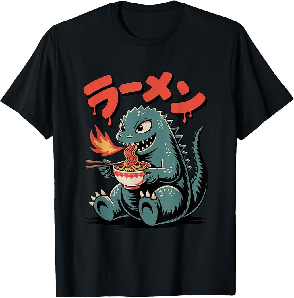 Funny Kaiju Eating Ramen