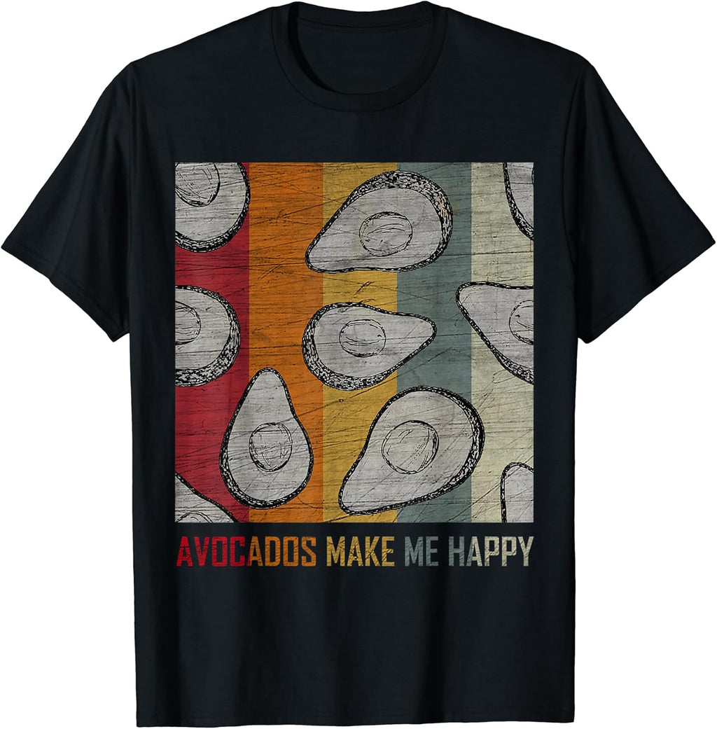 Avocado Cute Funny Food Fruit Print T Shirt