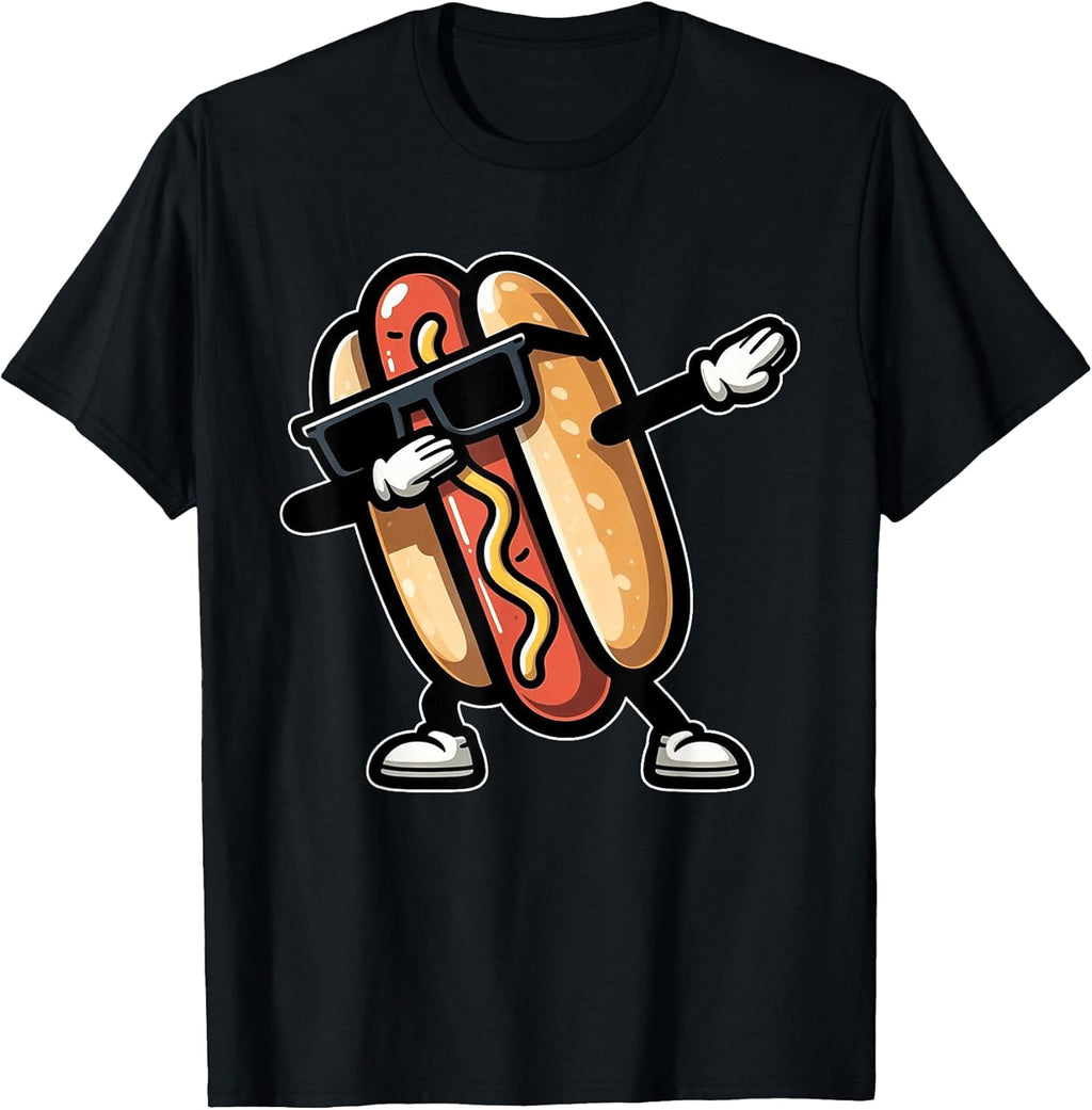 Funny Hotdog American Food Lover Boys Kids Toddler