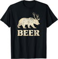 Bear+Deer=Beer Funny T's