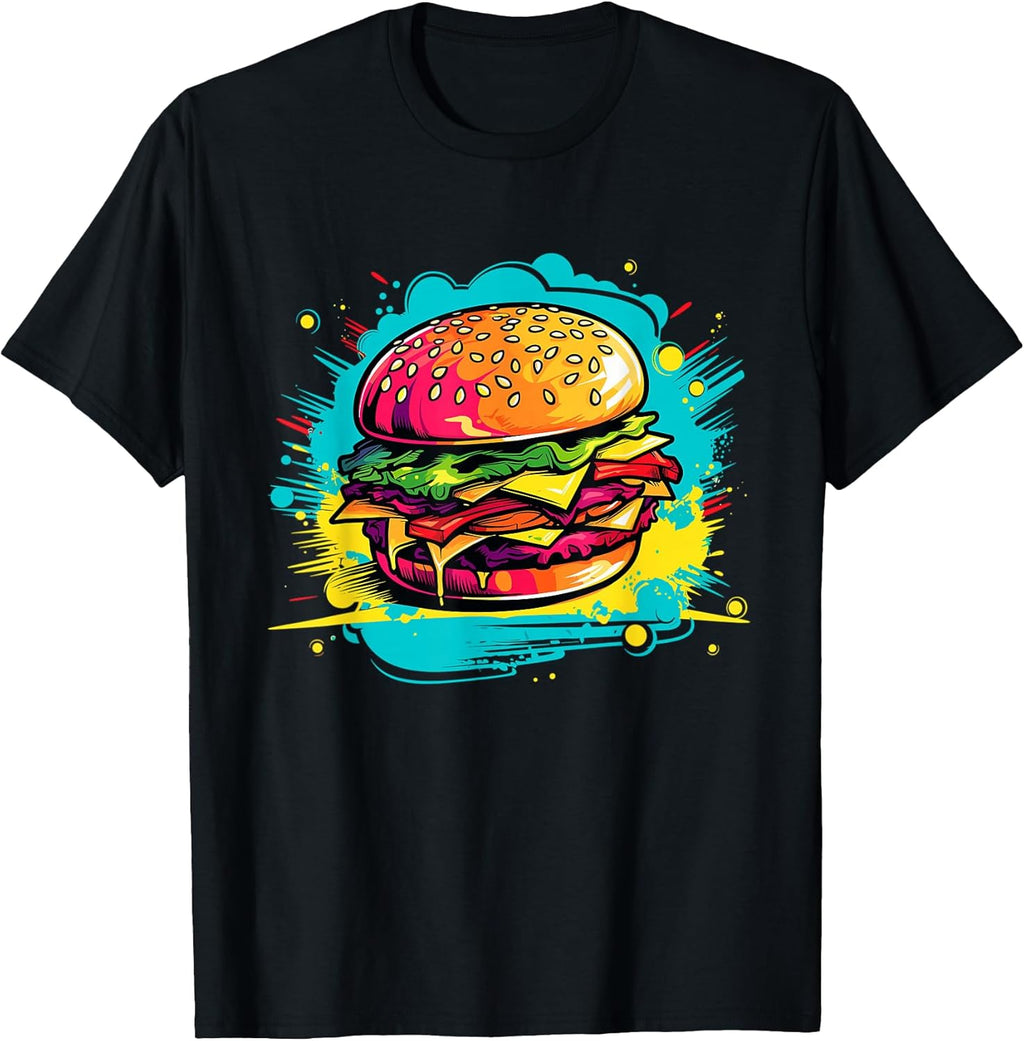 Colorful Burger Design for Food Lovers