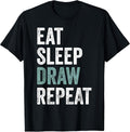 Eat Sleep Draw Funny Drawer Gift