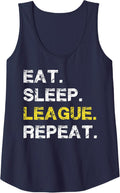 Eat Sleep League Repeat Apparel
