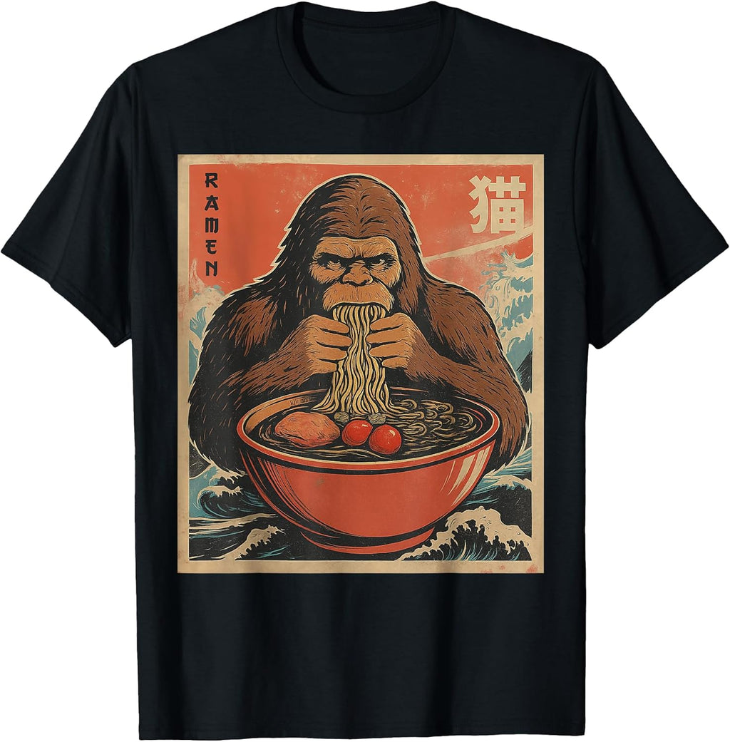 Bigfoot Ramen Noodles Apparel Gifts Graphic Tees