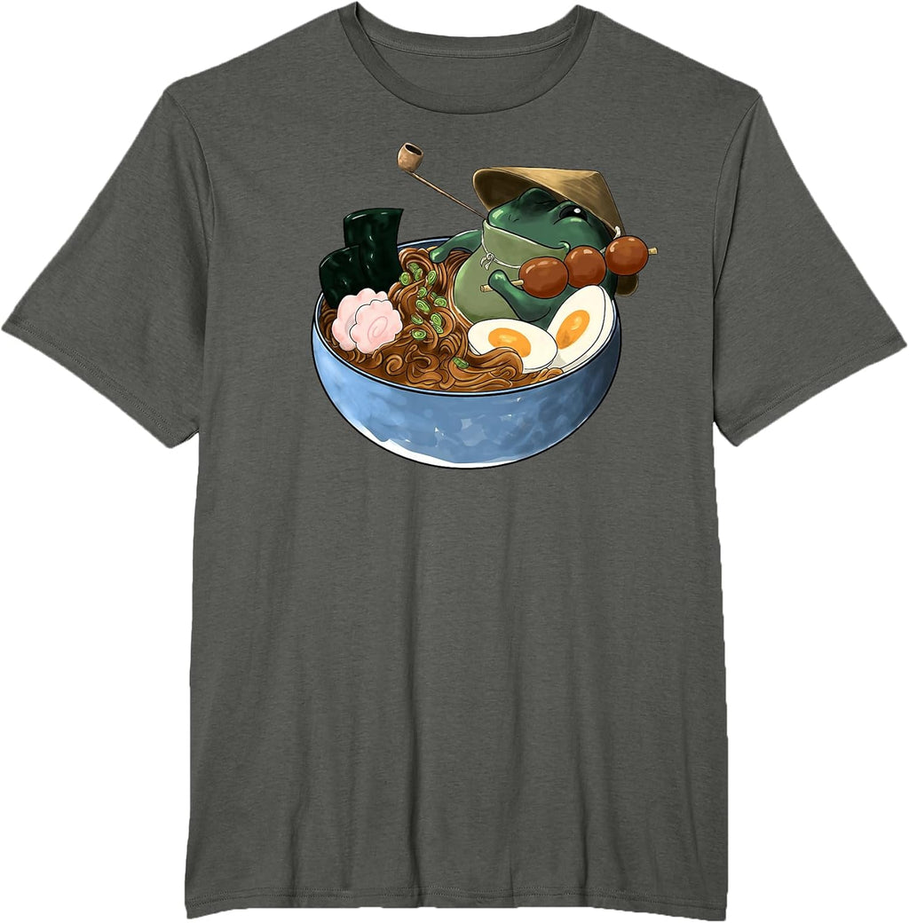 Japanese Anime Frog Ramen Tees