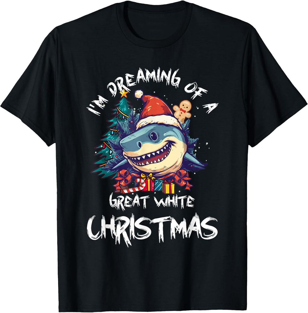Christmas Shark Santa Hat Santa Jaws Shark Pun