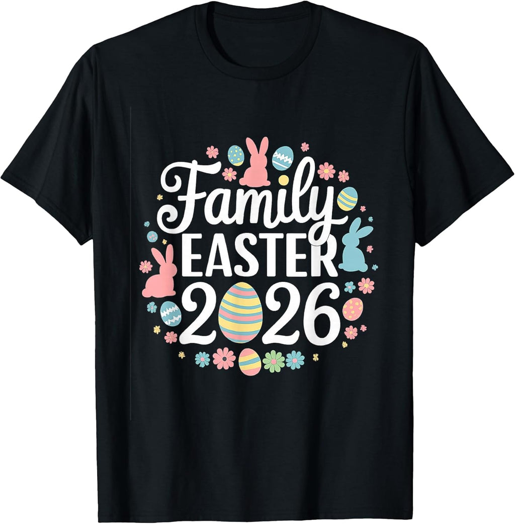 Matching Easter family 2026 tees