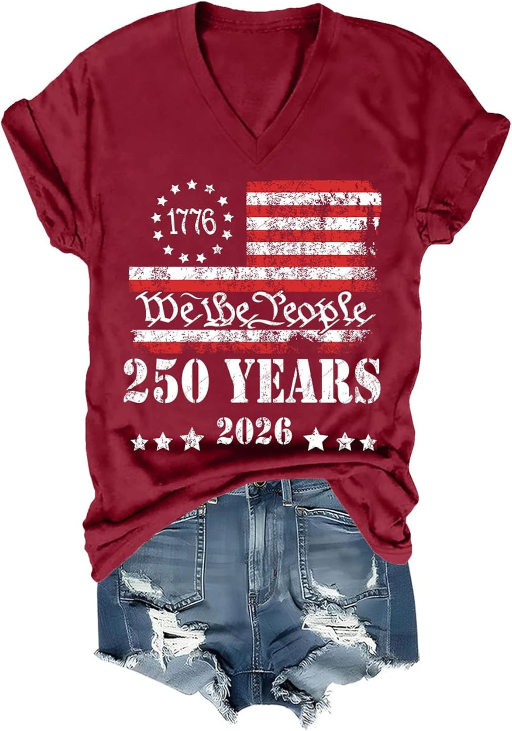 250 Anniversary USA Shirt Vintage America Independence Day We The People 250th Anniversary Shirt Unisex