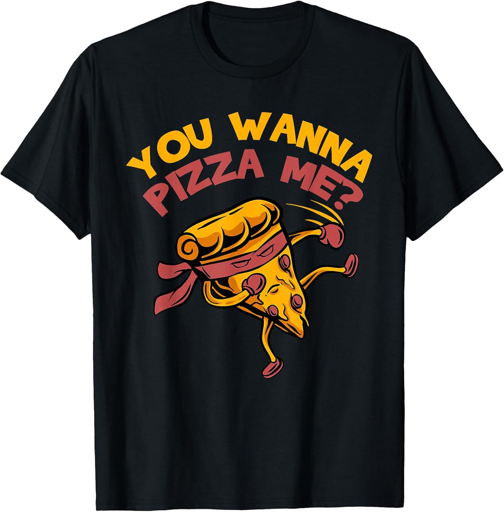 Funny Pizza Karate Fighting Style