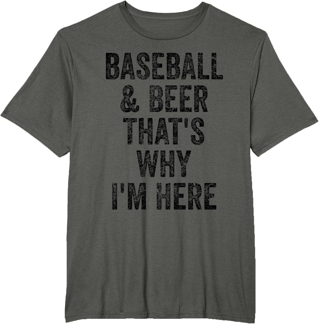 Baseball and Beer Funny Gifts Baseballl Merch Men