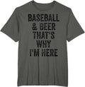 Baseball and Beer Funny Gifts Baseballl Merch Men