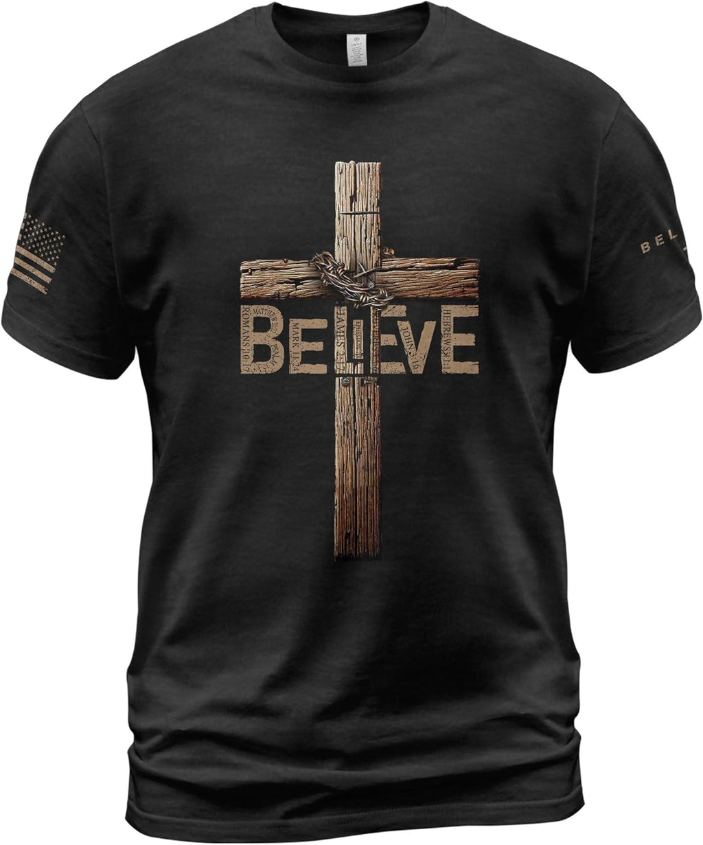 Believe Shirt, Jesus Shirts for Men, Christian Shirts for Men, Cross Shirt, Christian Tshirts 2