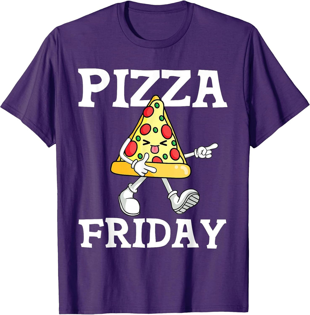 Funny Pizza Friday Tee For Men, Women And Kids