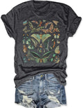Vintage Butterfly and Moth T-Shirt for Women Casual Aesthetic Nature Short Sleeve Shirt Funny Animal Graphic Tees