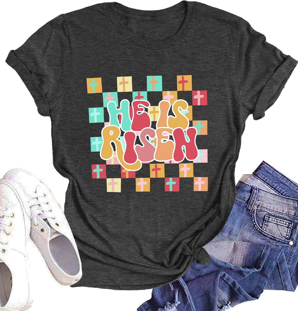Easter Tshirt Women Silly Rabbit Easter is for Jesus Graphic Shirt Christian Tee Jesus Top