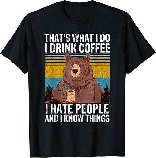 Bear Drinking Coffee bear camping