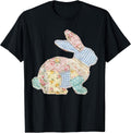 Cute Floral Bunny Patchwork Easter Vintage