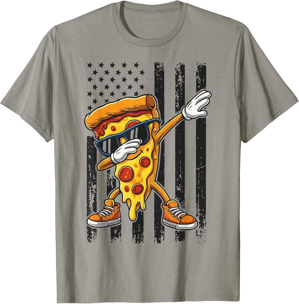 Pizza Lover US Flag America 4th Of July