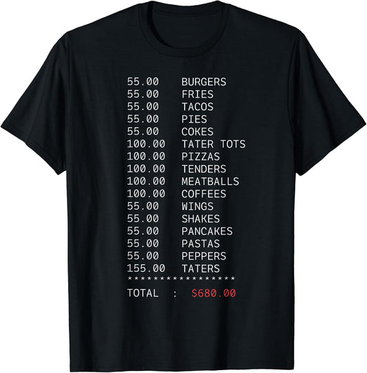 55 Burgers& 55 Fries& 55 Tacos& 55Pies Apparels