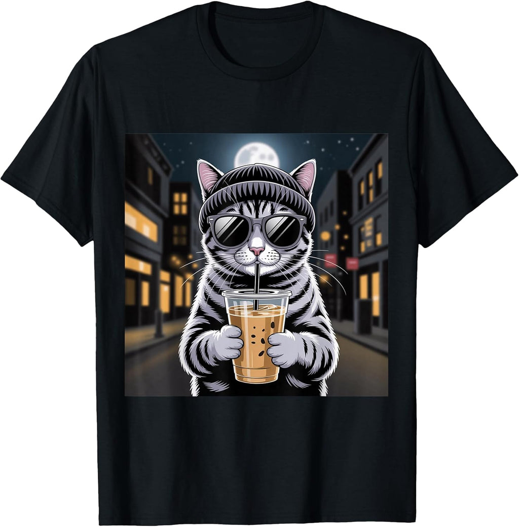 Chill Cat Coffee Vibes Urban Style Merch