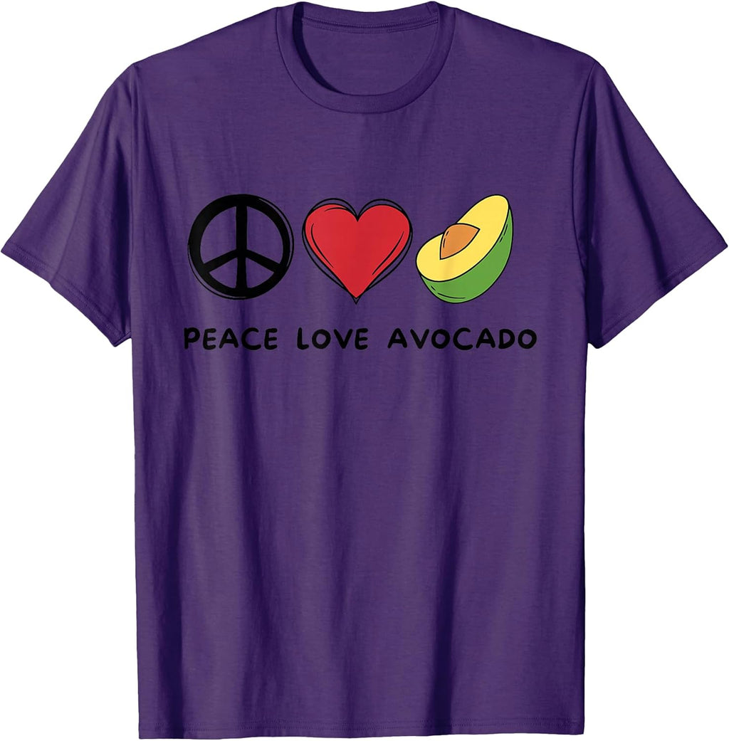 Peace, Love And Avocado Retro Avocado Food Lover