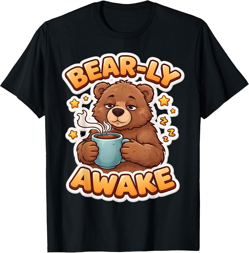 Bear-ly Awake Funny Tired Bear Merch
