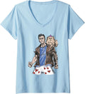 Womens Dungeon Crawler Carl Sketchbook Princess Donut and Carl Book V-Neck T-Shirt