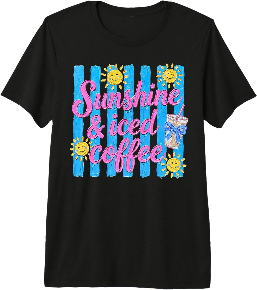 Iced Coffee Summer Vacation Bow Caffeine Morning
