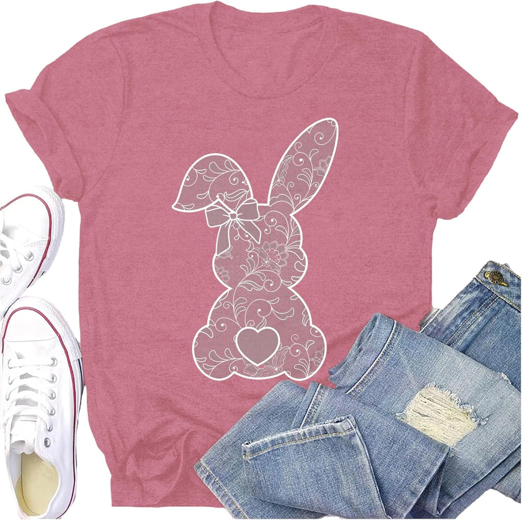 Easter Teacher Shirt for Women Happy Easter Bunny Shirts Teacher of The Sweetest Tees Tops