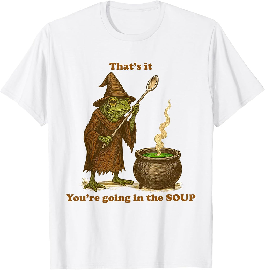 Funny Frog Wizard Soup Meme Tee Men Women
