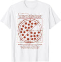 Geometrical Da Vinci Vitruvian Pizza Tee Gift.