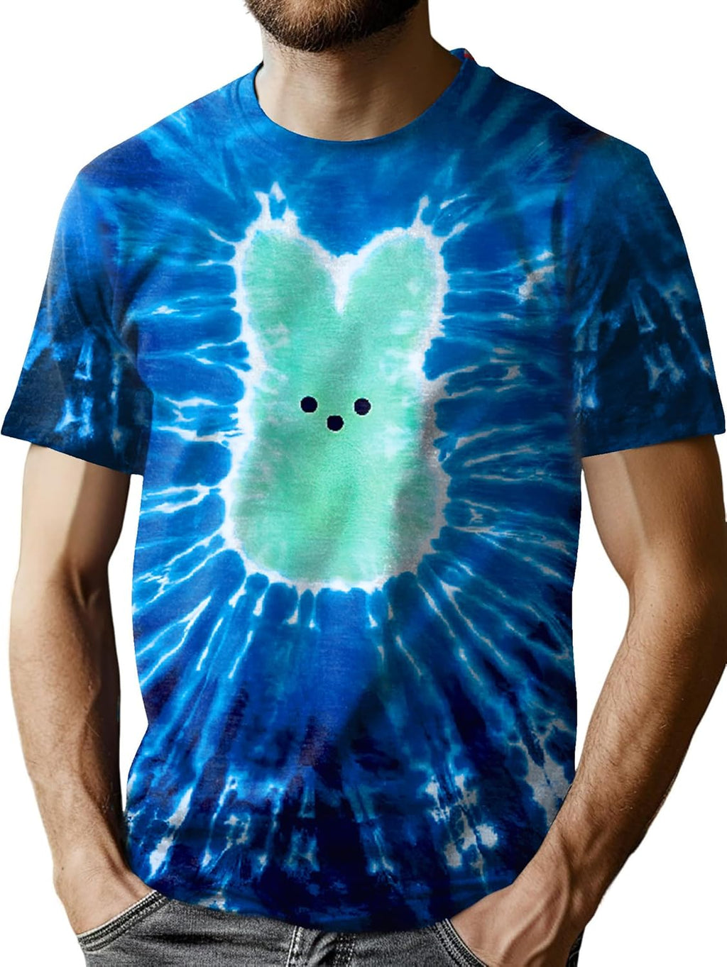 Easter Shirts for Men: Funny Bunny Rabbit Graphic T Shirt Happy Easter Gift Spring Casual Tee Tops