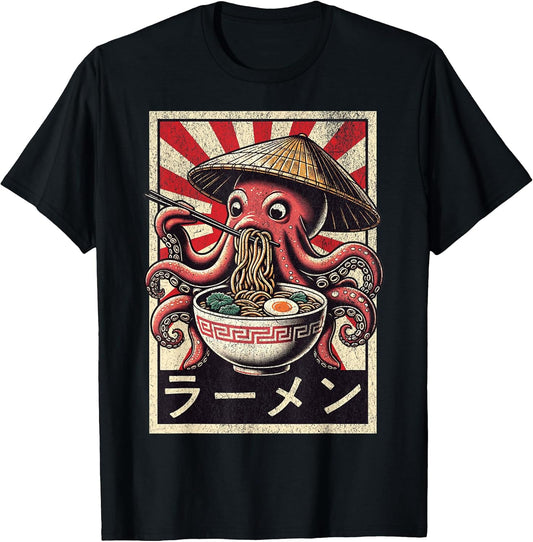 Octopus And Ramen Lover Design For Anime Lover