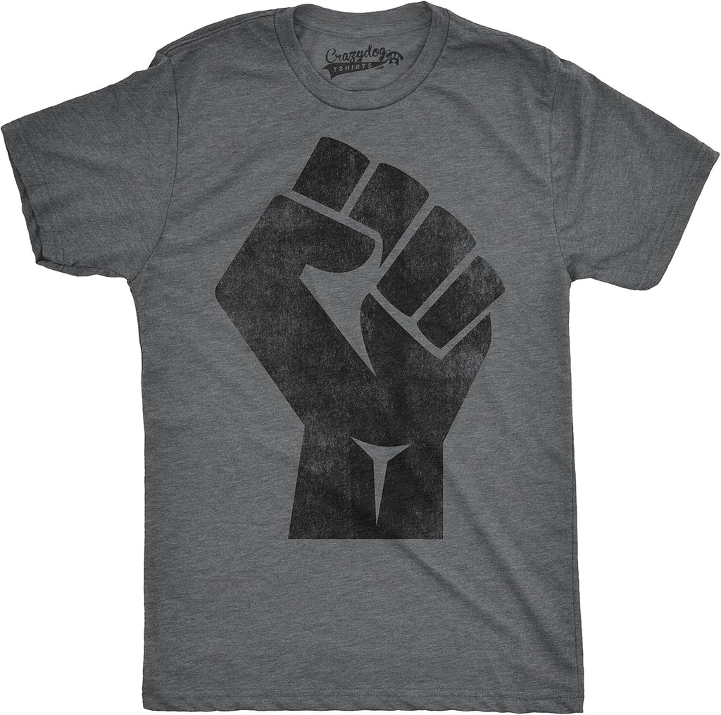 Mens Resist Fist Funny Pride Revolution Cool United Stand Together T Shirt