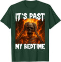 Funny Skeleton Meme Flames Ironic Tired Ades.shirt