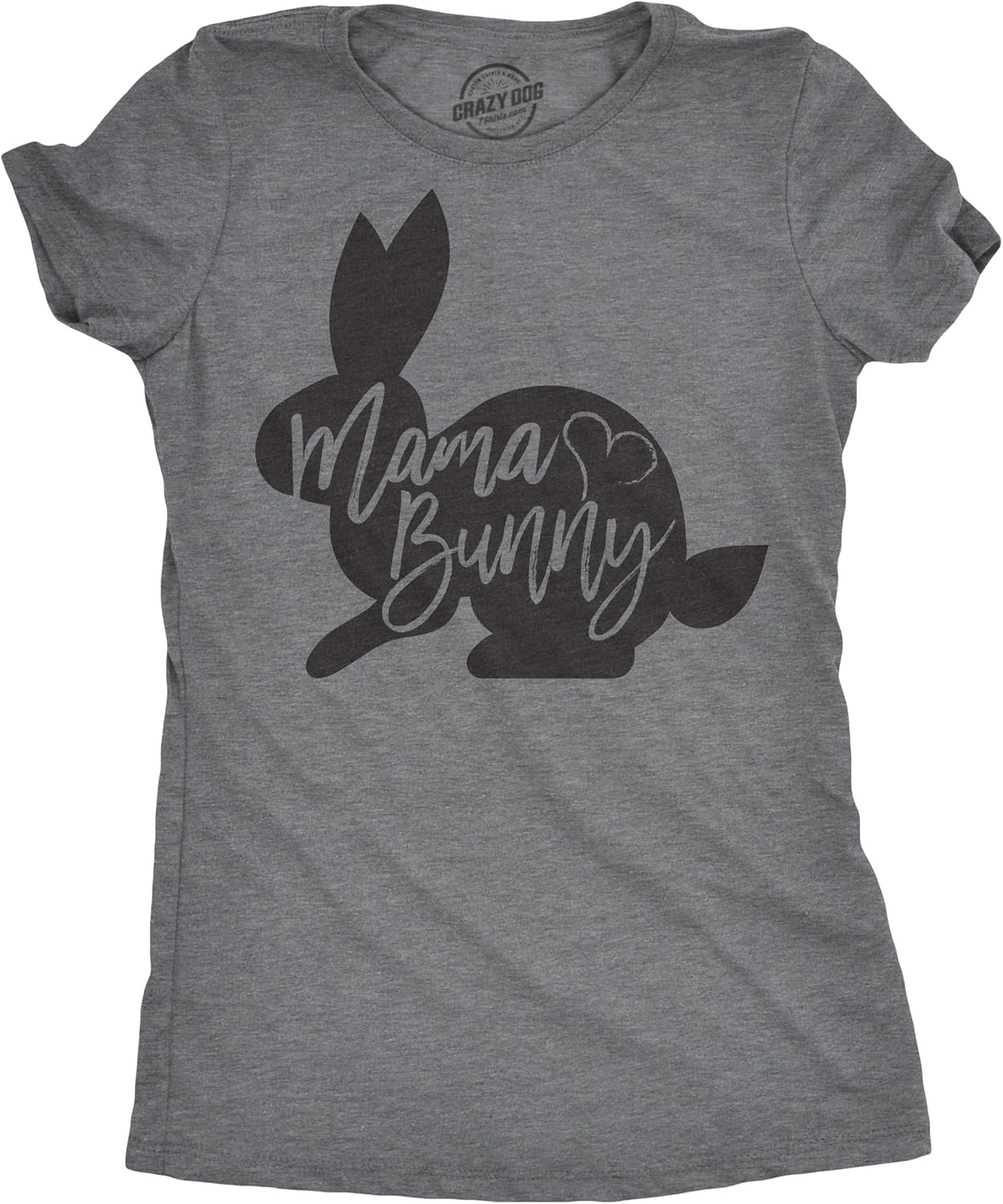 Crazy Dog T-Shirts Womens Mama Bunny T Shirt Cute Adorable Easter Gift Faith Tee for Ladies