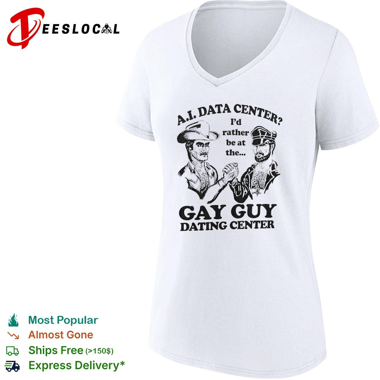 A I Data Center I’d rather be at the Gay Guy Dating Center shirt