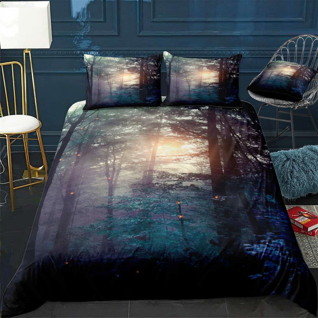 A walk in the forest Bedding Set (Duvet Cover & Pillow Shams)