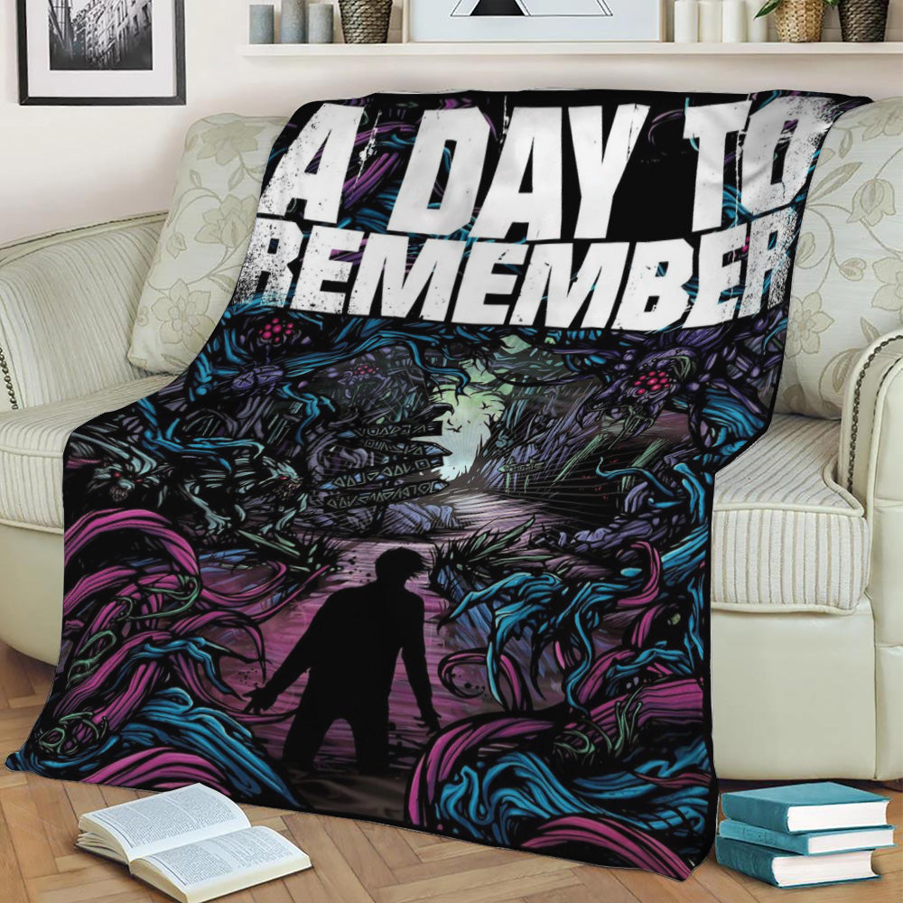 ADTR A Day To Remember Fleece Throw Blanket